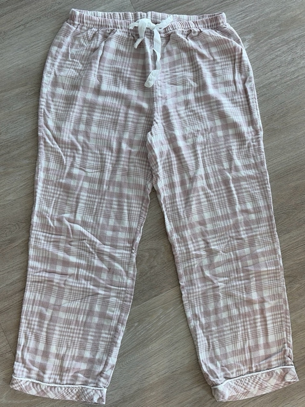 Rails Womens L Pink Plaid Flannel Pajama Pants Elastic Waist Lounge comfortcore